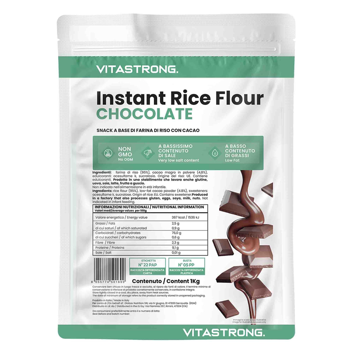 HARINA DE ARROZ CON CHOCOLATE