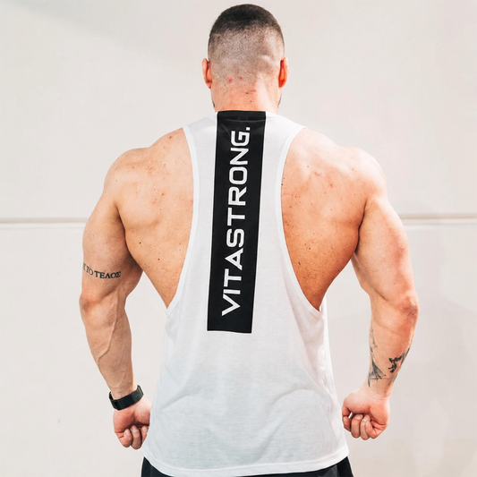 BLACK LINE WHITE TANK TOP