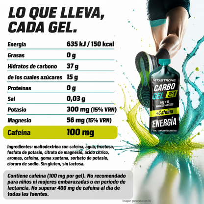 CARBO GEL 2:1 + CAFEÍNA