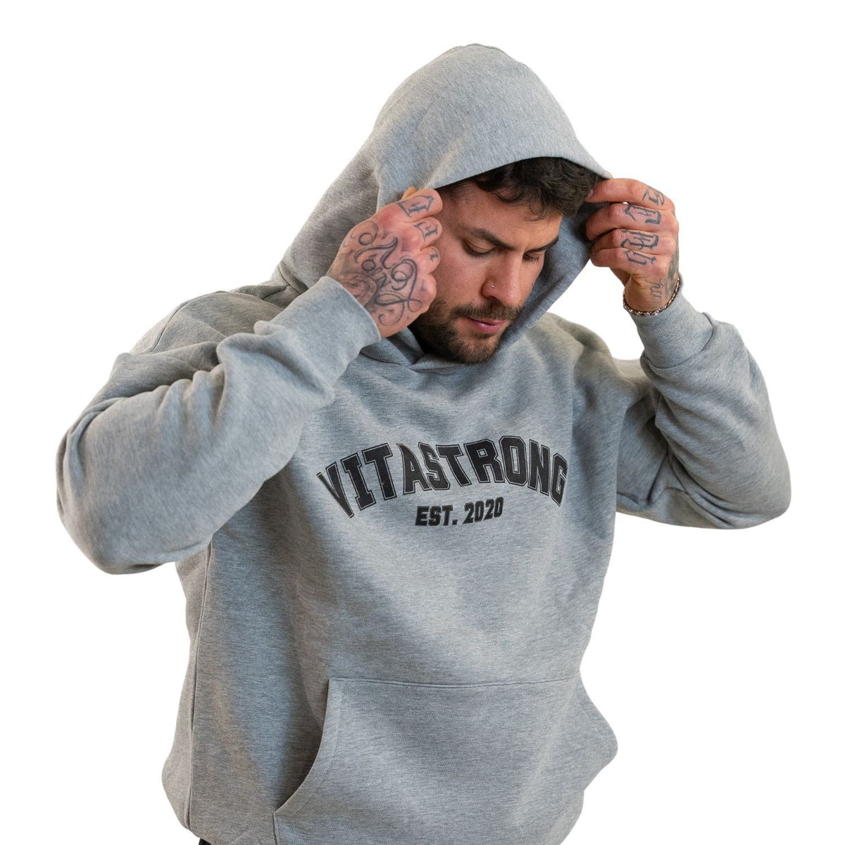 COLLEGE HOODIE DARK GREY