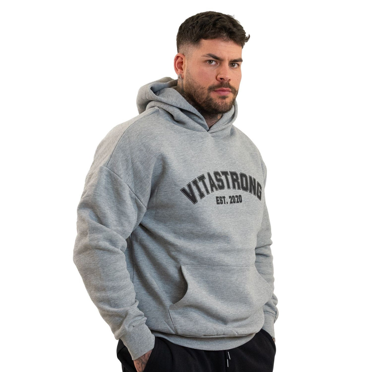 COLLEGE HOODIE DARK GREY