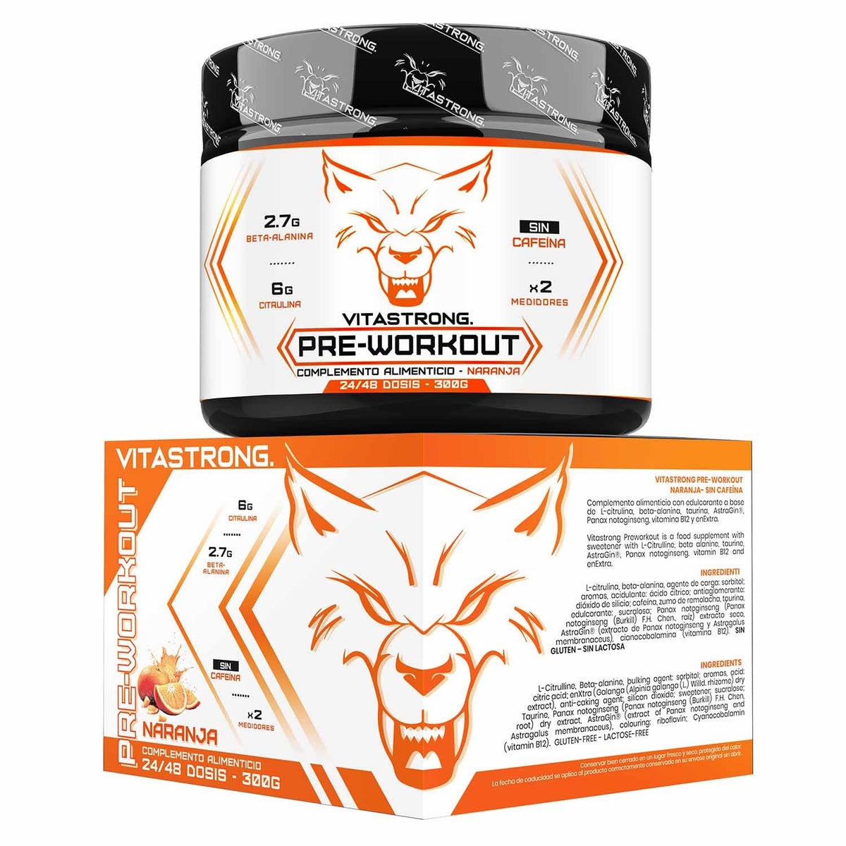 PREWORKOUT - SIN CAFEÍNA