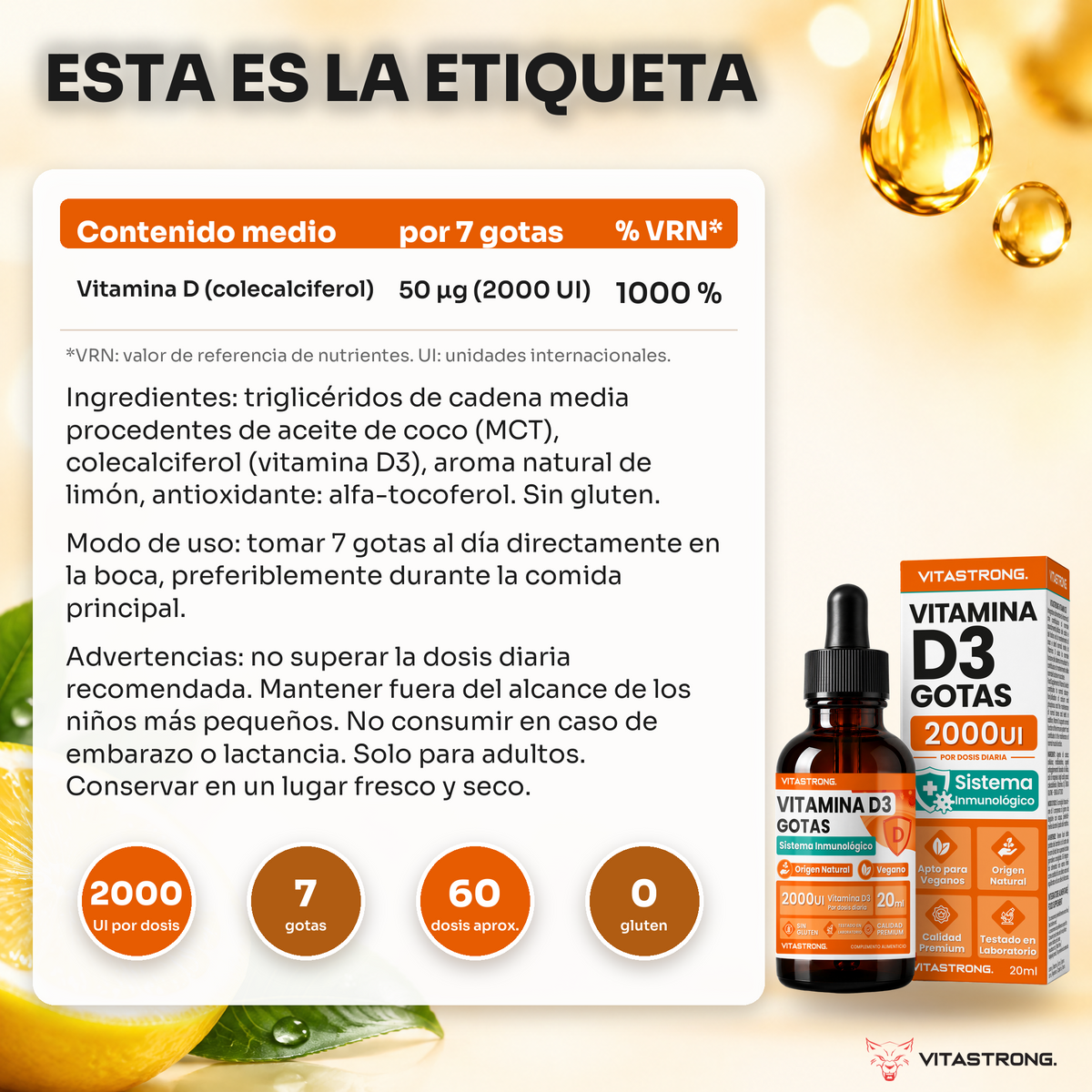VITAMINA D3 EN GOTAS